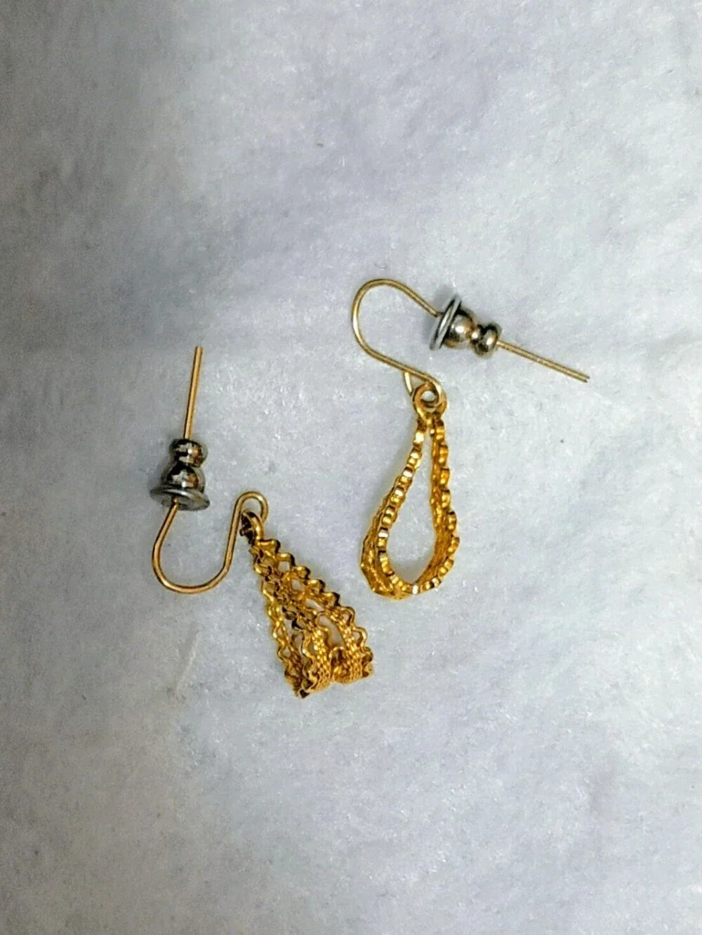 Gold Toned Filigree Butterfly Necklace, Butterfly Hat Pin and Earrings